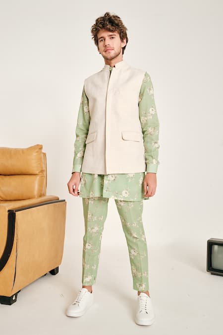 Project Bandi Beige Cotton Linen Cosmic Latte Bundi