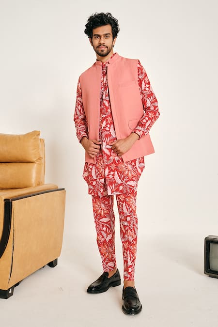 Project Bandi Pink Cotton Linen Watermelon Sugar Bundi