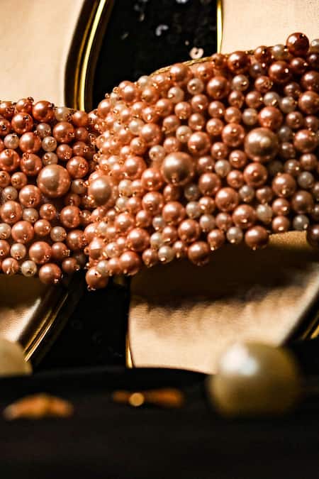 Buy_Foot Fuel_Pink Pearl Embellished Flats _Online_at_Aza_Fashions