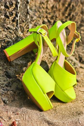 Shop_Foot Fuel_Pink Peep Toe Block Heels _Online_at_Aza_Fashions