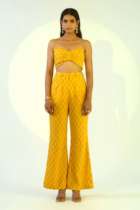 Elegant Printed Rayon Women's Crop Top Shrug With Harem Pants