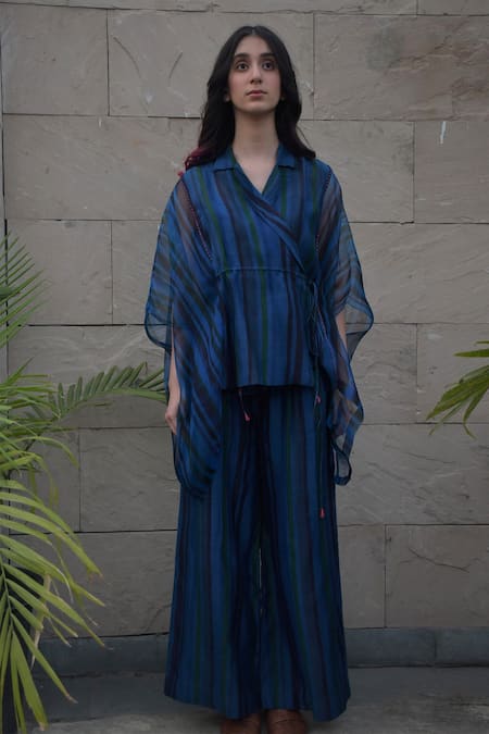 Tahweave Striped Angrakha Top 