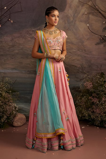 Sky Blue Colored Satin Lehenga Choli With Embroidery Work LC12 – 𝐋𝐎𝐎𝐊𝐒  𝐀𝐍𝐃 𝐋𝐈𝐊𝐄𝐒