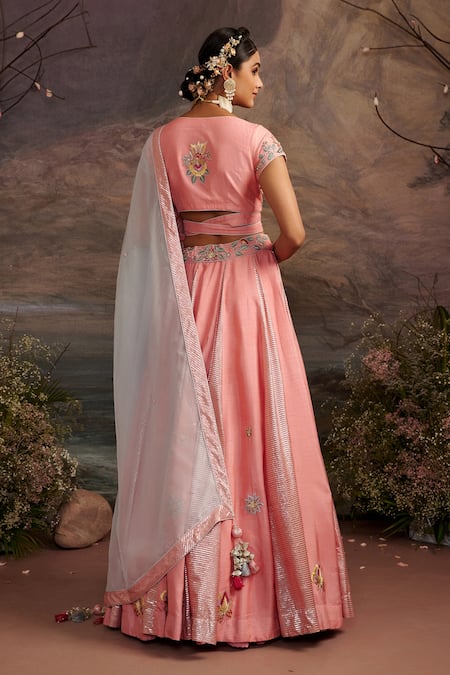 Ajiesh Oberoi Saundarya Embroidered Lehenga Set 