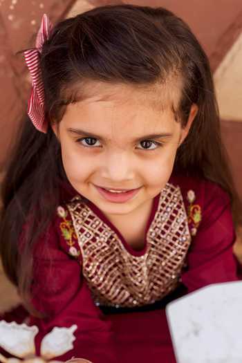 Shop_Missprint_Maroon Modal Embroidery Yoke Kurta _Online_at_Aza_Fashions