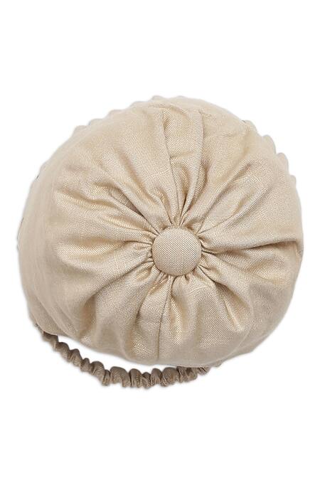 Shop_Tiber Taber_Beige , Viscose, Organza Embroidery Cap Mittens And Booties Set_Online_at_Aza_Fashions