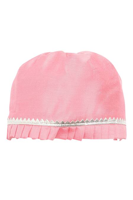 Buy Tiber Taber Pink Viscose Embroidery Cap Mittens And Booties Set Online at Aza Fashions Buy_Tiber Taber_Pink Viscose Embroidery Cap Mittens And Booties Set_Online_at_Aza_Fashions