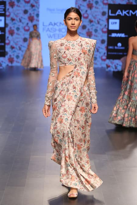 Payal Singhal Adah Printed Saree With Choli 