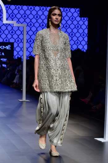 Payal Singhal Heba Overlay Kurta & Salwar Set 