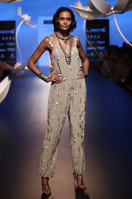 Payal Singhal Rehya Embroidered Jumpsuit 