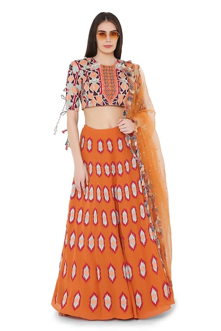 Payal Singhal Georgette Embroidered Lehenga Set 