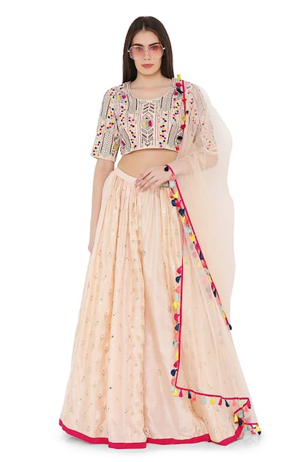 Payal Singhal Embroidered Panelled Lehenga Set 