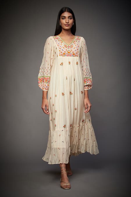 RI.Ritu Kumar Chanderi Silk Dress 