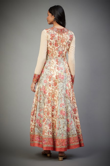 RI.Ritu Kumar Floral Print Anarkali Set 
