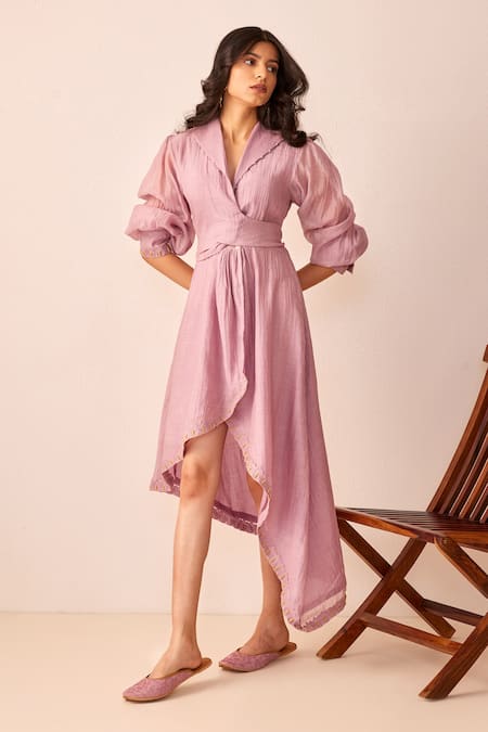 The Right Cut Rain Asymmetric Wrap Dress 