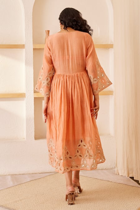 The Right Cut Maxine Chanderi Silk Dress 