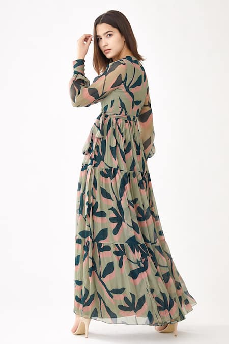 Koai Floral Print Wrap Dress 