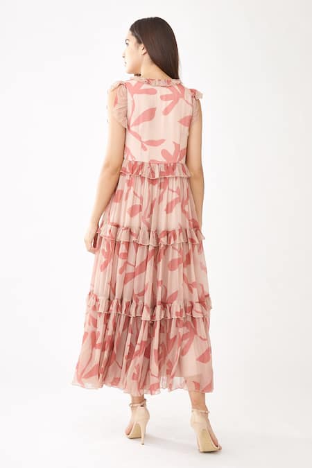 Koai Floral Print Midi Dress 
