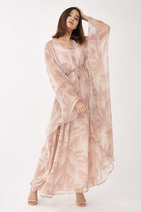 Koai Floral Print Kaftan Dress 