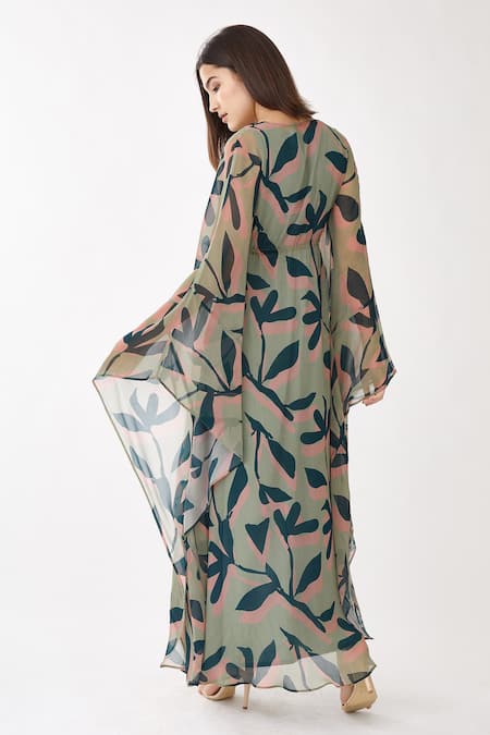 Koai Floral Print Kaftan Dress 