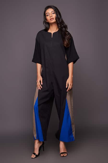 Deepika Arora Colorblock Cotton Jumpsuit 
