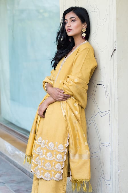 Ewaz Cotton Embroidered Kurta Set 