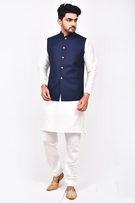 Arihant Rai Sinha Button Down Bundi & Kurta Set 