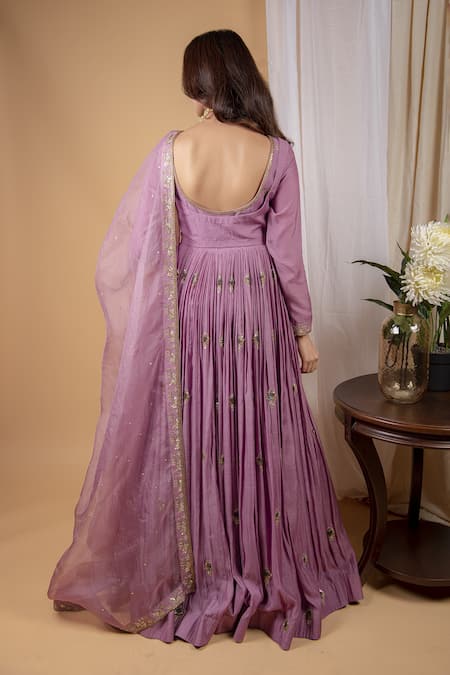 Ikshita Choudhary Embroidered Anarkali Set With Jacket 