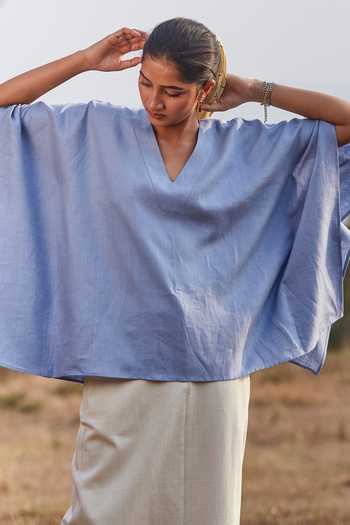 Shona Linen Kaftan Top 