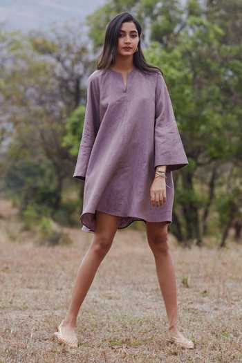 Buy Purple Sahel Linen Tent Dress For Women by The Summer House Online at Aza Fashions. Buy Purple Sahel Linen Tent Dress For Women by The Summer House Online at Aza Fashions.