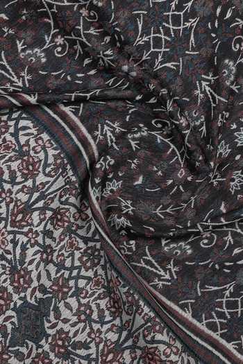 Shop Shingora Black Jacquard Floral Woven Stole Online at Aza Fashions Shop_Shingora_Black Jacquard Floral Woven Stole _Online_at_Aza_Fashions