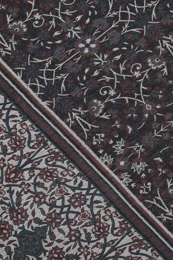 Shingora Black Jacquard Floral Woven Stole at Aza Fashions Shingora_Black Jacquard Floral Woven Stole _at_Aza_Fashions
