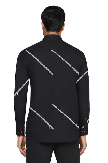 Noonoo Blur Embroidered Panel Shirt 