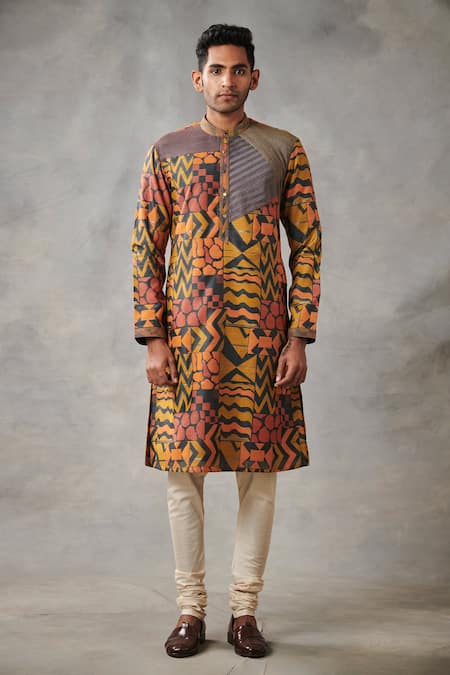 Gargee Designers Mandarin Collar Kurta Set 