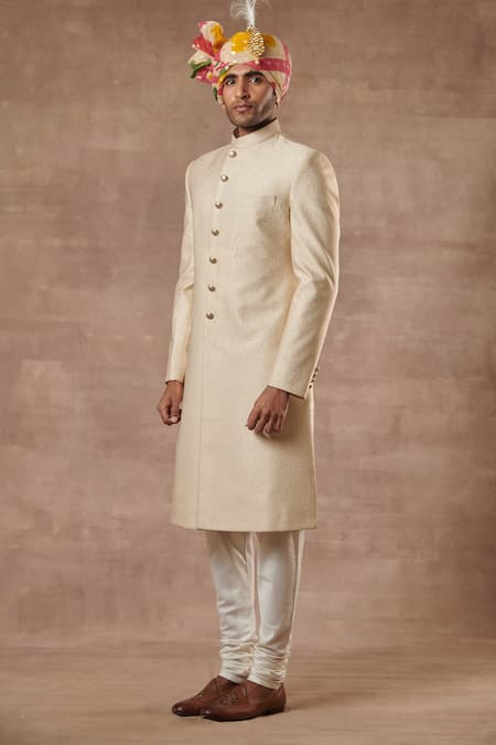 Gargee Designers Mandarin Collar Sherwani Set 