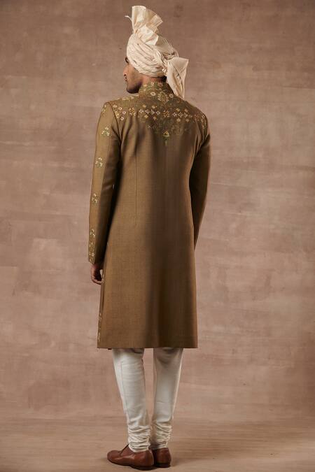 Gargee Designers Floral Embroidered Sherwani Set 