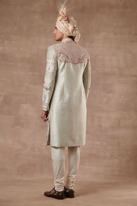 Gargee Designers Mughal Embroidered Sherwani Set 