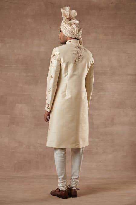 Gargee Designers Floral Embroidered Sherwani Set 