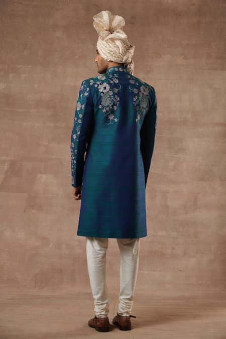 Gargee Designers Floral Embroidered Sherwani Set 