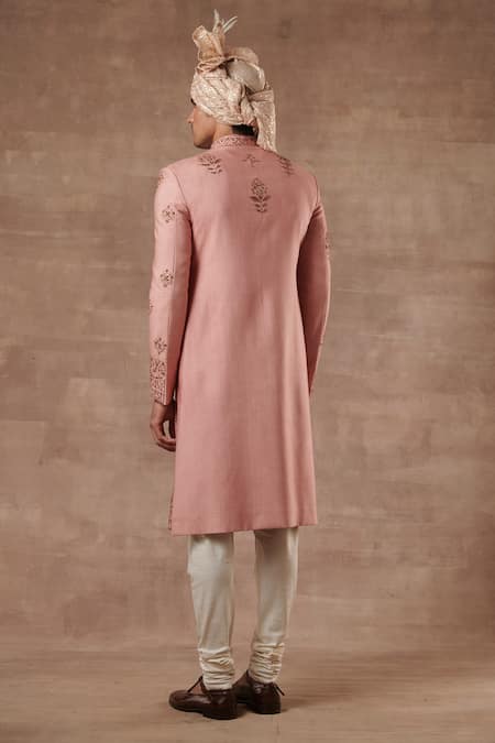 Gargee Designers Silk Floral Embroidered Sherwani Set 