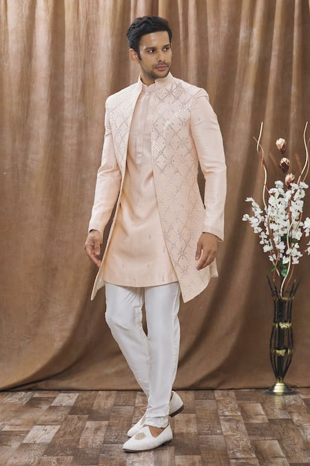 Pakistani Short Sherwani Designs 202324 New Styles  Indian wedding suits  men Groom dress men Sherwani for men wedding