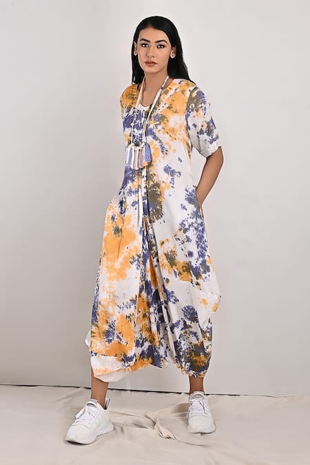 Bohame Evelyn Tie & Dye Print Dress 