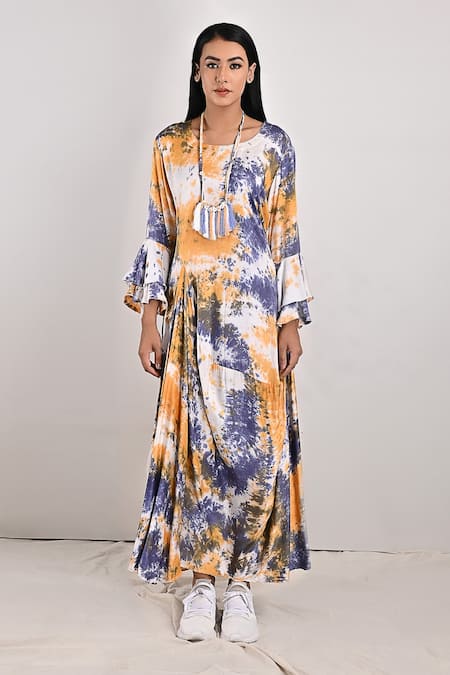 Bohame Eva Tie & Dye Print Dress 