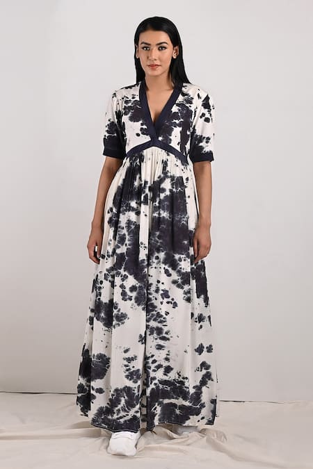 Bohame Tamsin Tie & Dye Print Dress 