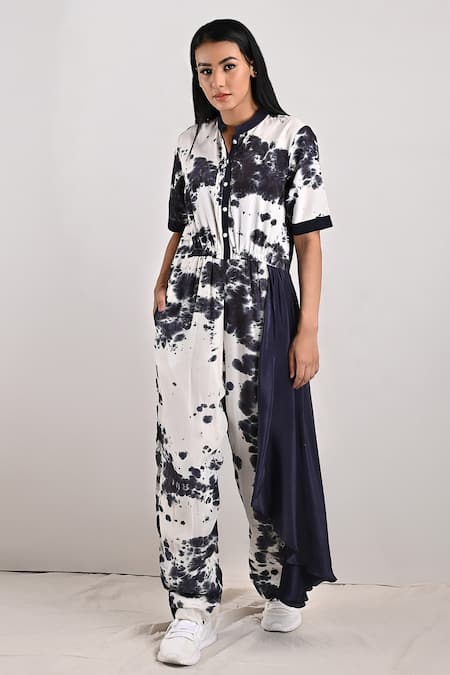 Bohame Tracy Tie & Dye Print Jumpsuit 