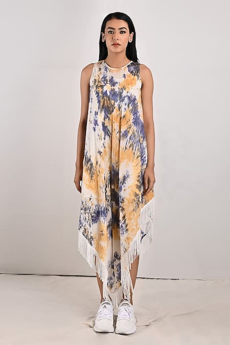 Bohame Donna Tie & Dye Print Dress 