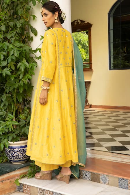 Kritika Dawar Gota Embroidered Kurta Palazzo Set 