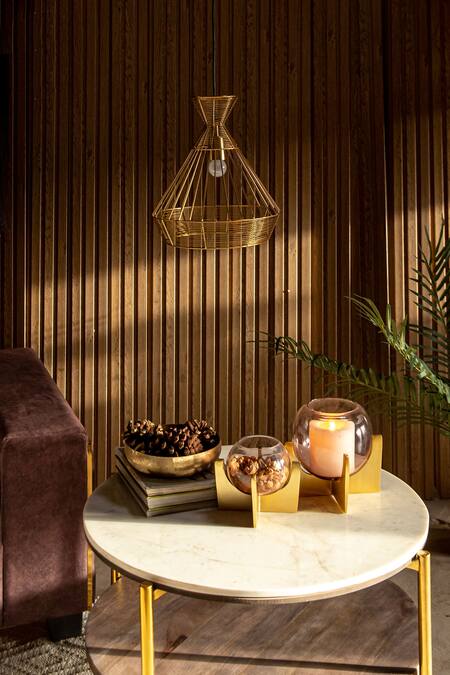 Logam Gold Aluminium Viela Pendant Light Online at Aza Fashions Logam_Gold Aluminium Viela Pendant Light_Online_at_Aza_Fashions