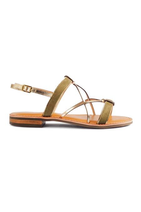 Buy Nine By Janine Beige Plain Arawan Cross Strap Sandals Online at Aza Fashions Buy_Nine By Janine_Beige Plain Arawan Cross Strap Sandals _Online_at_Aza_Fashions