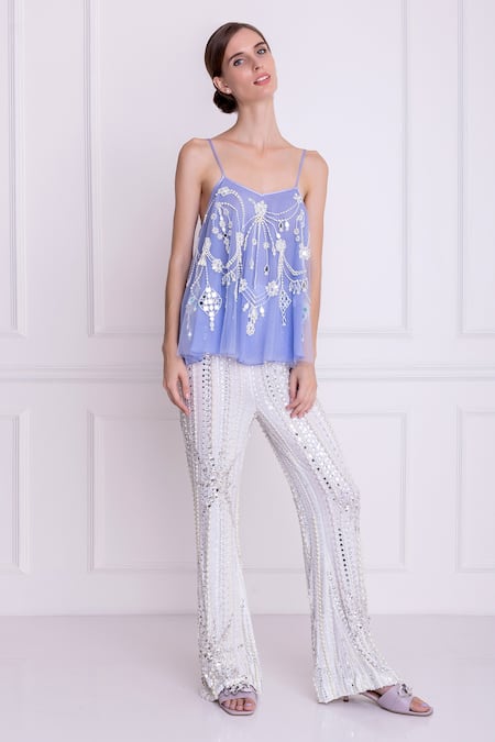 DILNAZ Sequin Embellished Trouser 